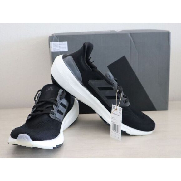 Adidas GY9353 Women's Sz 12 Core Black/White UltraBoost Light Running Shoes - Picture 1 of 12